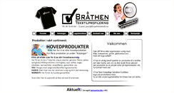 Desktop Screenshot of braathentekstil.no