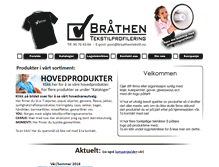 Tablet Screenshot of braathentekstil.no